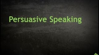 Persuasive Speaking Basics [upl. by Lugar]