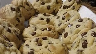 Thick Soft And Chewy Chocolate Chip Cookies [upl. by Ydnerb]