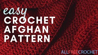 Worlds Easiest Crochet Afghan Pattern [upl. by Eile]