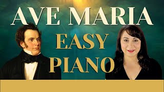 AVE MARIA EASY PIANO Franz Schubert  SHEET MUSIC [upl. by Eilis]