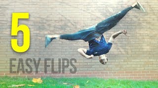 5 EASY FLIPS Anyone can Learn on Grass [upl. by Ashok]