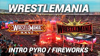 WWE WrestleMania 26  35 All Intro PyroFireworks [upl. by Grega178]