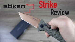 Boker Plus Strike Automatic Knife Review [upl. by Name]