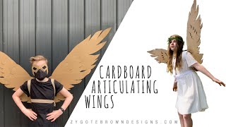 How to make Cardboard Articulating Wings [upl. by Oiralih638]