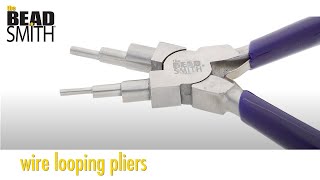 Wire Looping Pliers from the Beadsmith 6 tools in 1 [upl. by Marcile220]