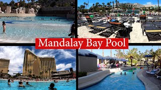 Mandalay Bay Pool Walkthrough [upl. by Nirraj935]