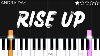 Andra Day  Rise Up  EASY Piano Tutorial [upl. by Sontich]