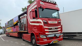 Kermis Zaandam 2024 Transport en opbouw [upl. by Campball]