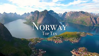 Top 10 Places To Visit In Norway [upl. by Yffat391]