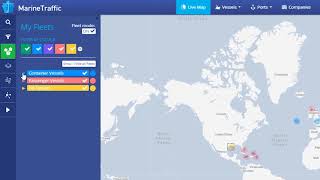 Fleets  MarineTraffic Online Services [upl. by Nic]