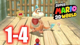 Super Mario 3D World – 14 Plessies Plungin Falls World 1 Playthrough [upl. by Vitale]