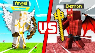 ANGELS vs DEVIL In MINECRAFT MANHUNT [upl. by Frendel]