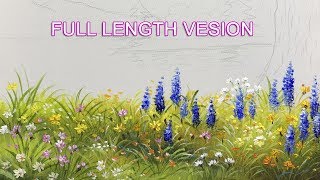 How to Paint Grass in Acrylic  FULL version [upl. by Ariadne831]