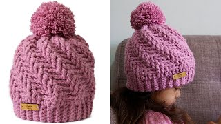 🌈Gorro en ESPIRAL Tejido a Crochet TODAS LAS TALLAS [upl. by Odraude827]