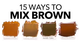 What Colors Make Brown The Ultimate Guide To Mixing Brown [upl. by Remas]