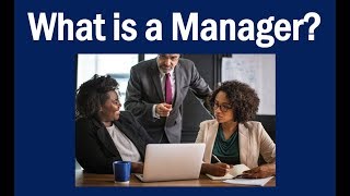 What is a Manager [upl. by Shayn]