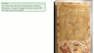 Egyptian numeration hieroglyphic and hieratic old version [upl. by Etnoval]