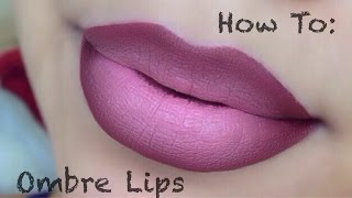 HOW TO  Ombre Lips Drugstore Products [upl. by Bunnie]