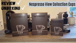 Nespresso View Cups Review amp UNBOXING  Espresso Lungo Cappuccino  Barista Maker Flat White Recipe [upl. by Kermy]