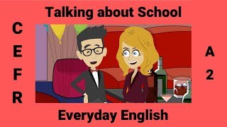 Past Simple and Past Continuous  ESL Conversation about School Memories [upl. by Kaliski]