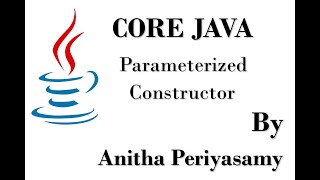 Parameterized Constructor  Java Programming [upl. by Nahtiek64]