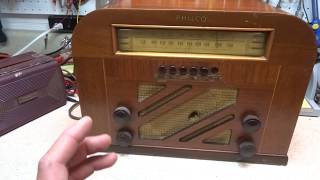 Repair of A 1940 Philco 40 135 Tube Radio [upl. by Calvin]