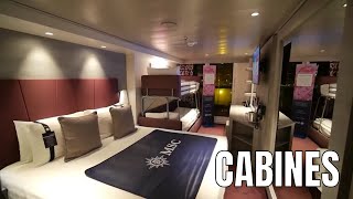 MSC GRANDIOSA  CABINS  INSIDE BALCONY AUREA DUPLEX and YACHT CLUB SUITES [upl. by Ejrog87]