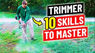 How to Use a String Trimmer  10 Skills to Master [upl. by Kelson707]