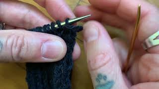 Kitchener Stitch on One Needle [upl. by Itsirk]