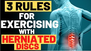 Exercising With Herniated Disc  3 MUST FOLLOW Rules for exercising with herniated discs 2024 [upl. by Krebs219]