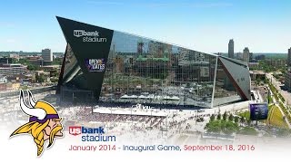 Official Minnesota Vikings US Bank Stadium Construction TimeLapse [upl. by Madel]