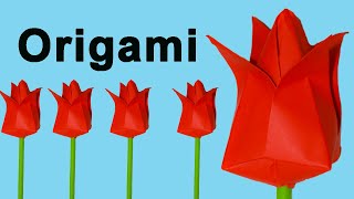 Como Hacer Flores De Papel Origami Fácil [upl. by Haggi]