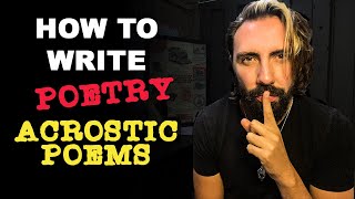 How to Write Poetry  Acrostic Poems [upl. by Lusa]