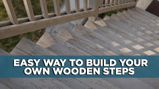 The DIY Way to Build Wooden Steps  Todays Homeowner with Danny Lipford [upl. by Icak]