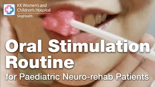 Oral Stimulation Routine for Paediatric Neuro Rehab Patients How To Use A Toothette [upl. by Isnam]