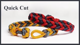 Easy Braided Paracord Bracelet Design Quick Cut [upl. by Manvell]