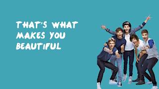 What Makes You Beautiful  One Direction Lyrics [upl. by Blim538]