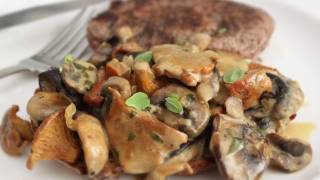 Creamy Wild Mushroom Ragout Recipe  Mushrooms Stewed with Creme Fraiche [upl. by Audwin]