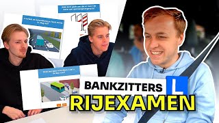 DE BANKZITTERS DOEN RIJEXAMEN [upl. by Naujak]