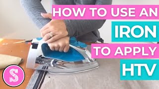 😍 How to Use HTV with an Iron  Heat Transfer Vinyl Beginner Tutorial [upl. by Mairb]