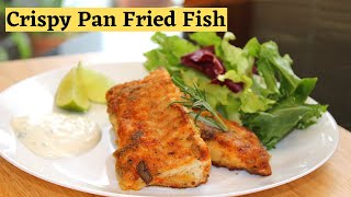 Crispy Pan Fried Fish  Fish recipes  Haddock Fillet Recipe [upl. by Trometer]