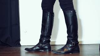 Knee high boots for men  Model 400 [upl. by Ycnahc435]