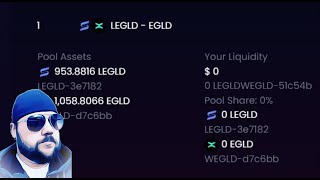 Liquid Staking Tutorial LEGLD  EGLD pairs [upl. by Elora]