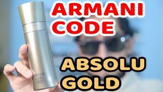 ARMANI CODE ABSOLU GOLD REVIEW [upl. by Meyeroff347]