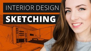 Interior Design Sketching  Complete Guide for Beginners and Pros in 2021 [upl. by Ymmik702]