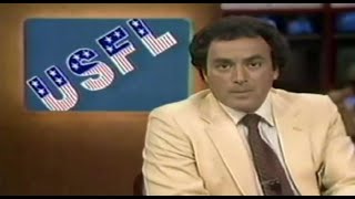 USFL Control Central 1983  Al Michaels Shows Highlights of Week 3 [upl. by Aleicarg]