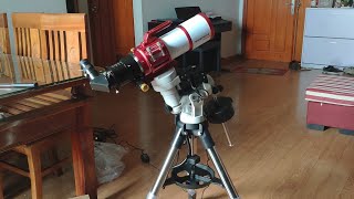 IOptron Cem25p and SharpStar 76EDPH ED Triplet Apochromatic Refractor assembling [upl. by Eilagam]