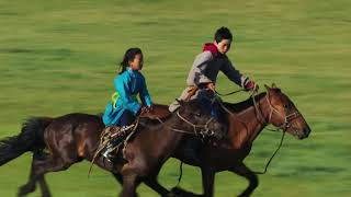 Steppe Mongolian Horse Racing  Huang Haihuai [upl. by Ayidan]