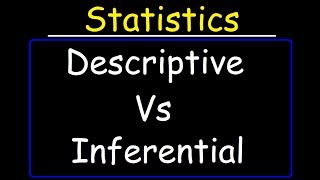 Descriptive Statistics vs Inferential Statistics [upl. by Fitalludba872]