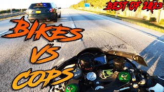 Most INSANE Motorcycle Police Chases Of 2023  Bikes VS Cops [upl. by Neltiac228]